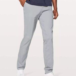 Mens Lululemon Commission Light Cast Gray Pants Classic Swift 34x26 M5440S